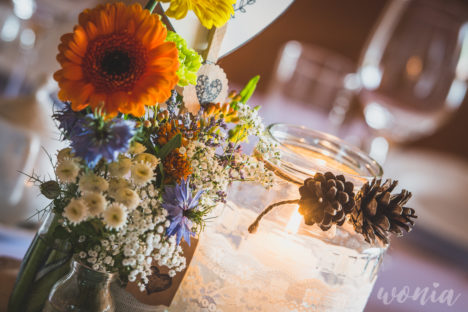 Rustykalna dekoracja ślubna, Dworek Góralski - Łodygowice