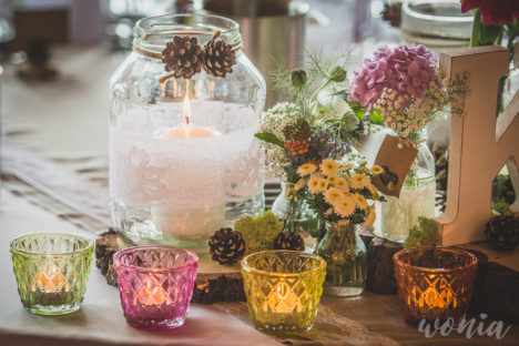 Rustykalna dekoracja ślubna, Dworek Góralski - Łodygowice