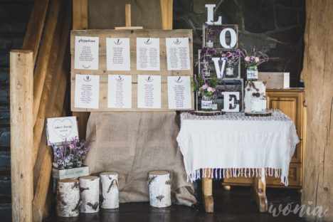 Rustykalna dekoracja ślubna, "RusińSKI" - Bukowina Tatrzańska