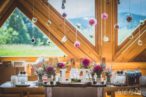 Rustykalna dekoracja ślubna, "RusińSKI" - Bukowina Tatrzańska